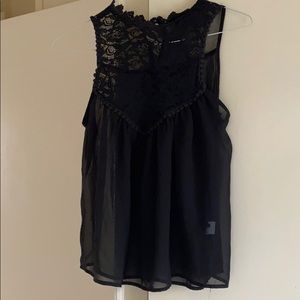 Black Chiffon Blouse